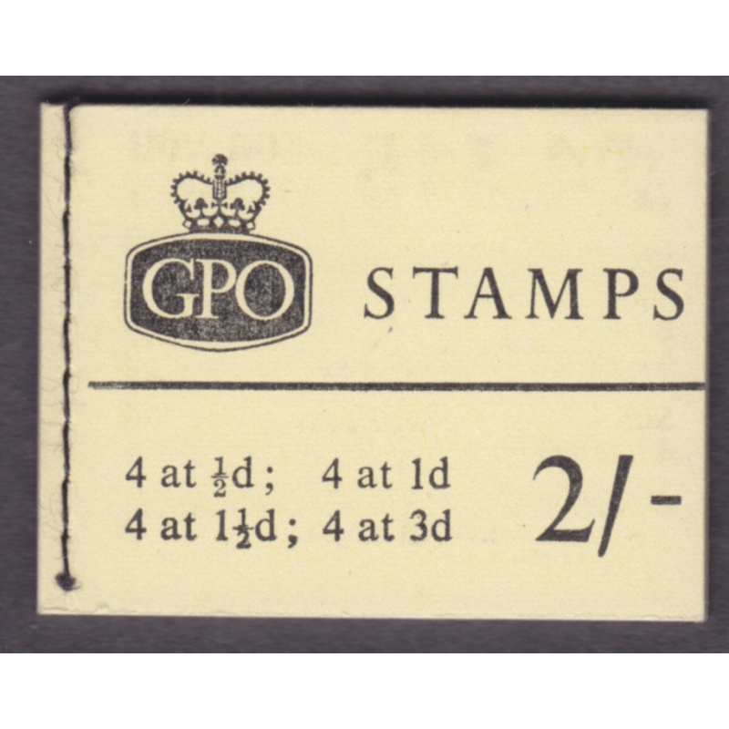 sg N9 2 - Wilding Advertising Voucher Copy GPO booklet  - Nov 62 - NO STAMPS!