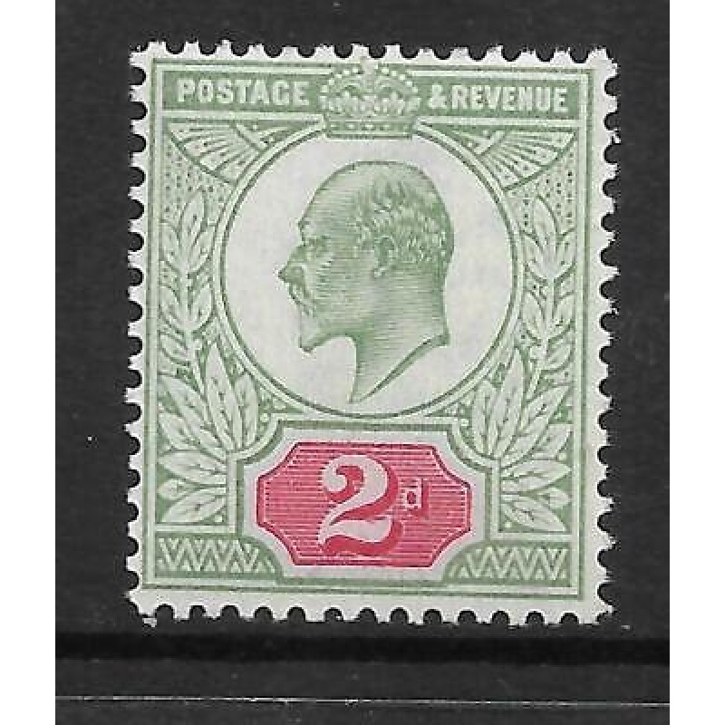 Sg 225 M11(1) 2d Yellow Green  Carmine Red De La Rue UNMOUNTED MINT