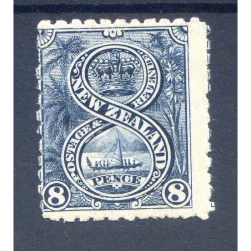 New Zealand 8d Indigo SG255 Mounted Mint