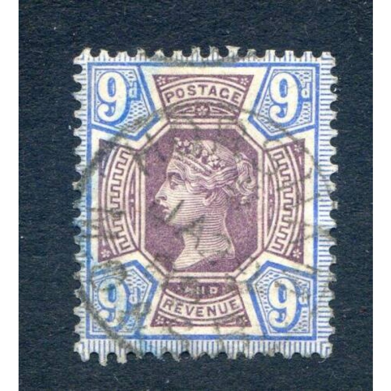 QV SG209 9d Dull Purple and Blue Fine Used CDS