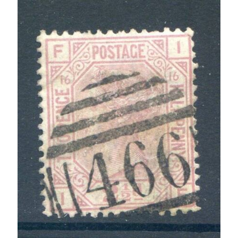 QV 2 1 2d Rosy Mauve SG141 Plate 16 Fine Used 466 Cancel