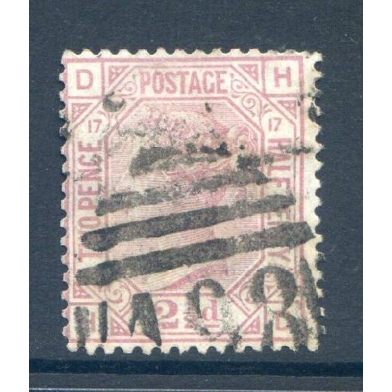 QV 2 1 2d Rosy Mauve SG141 Plate 17 Fine Used