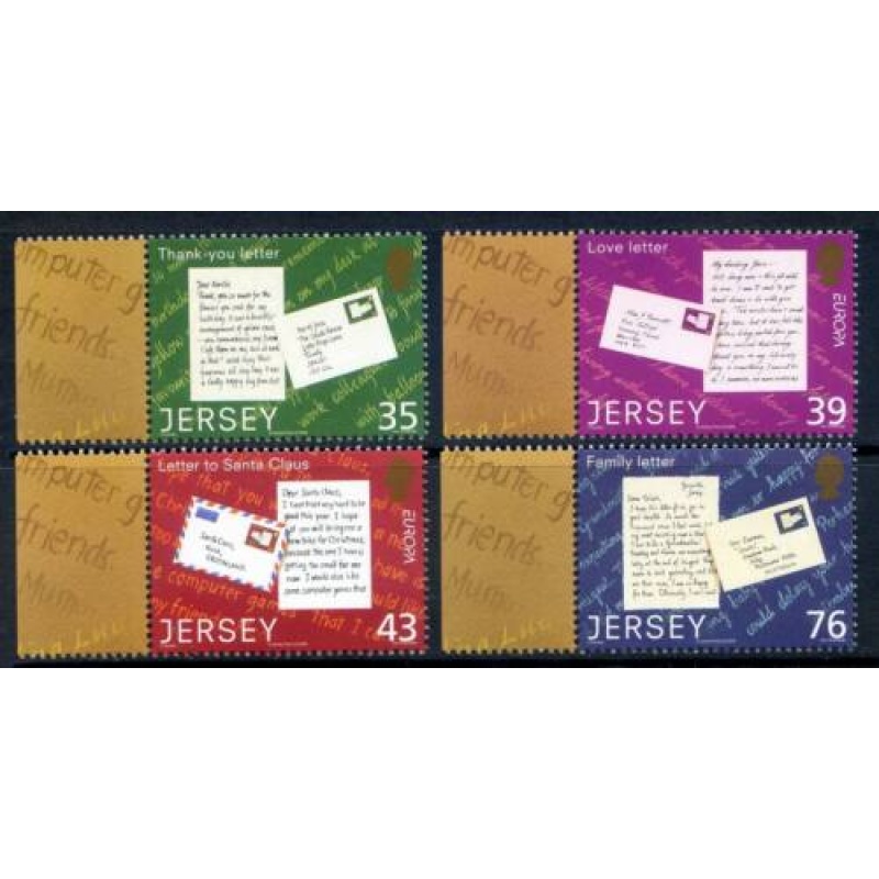 Jersey 2008 The Letter Set SG1355 1358 Unmounted mint