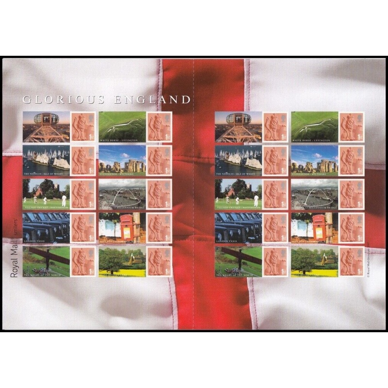 LS38 GB 2007 Glorious England Smiler sheet UNMOUNTED MINT MNH