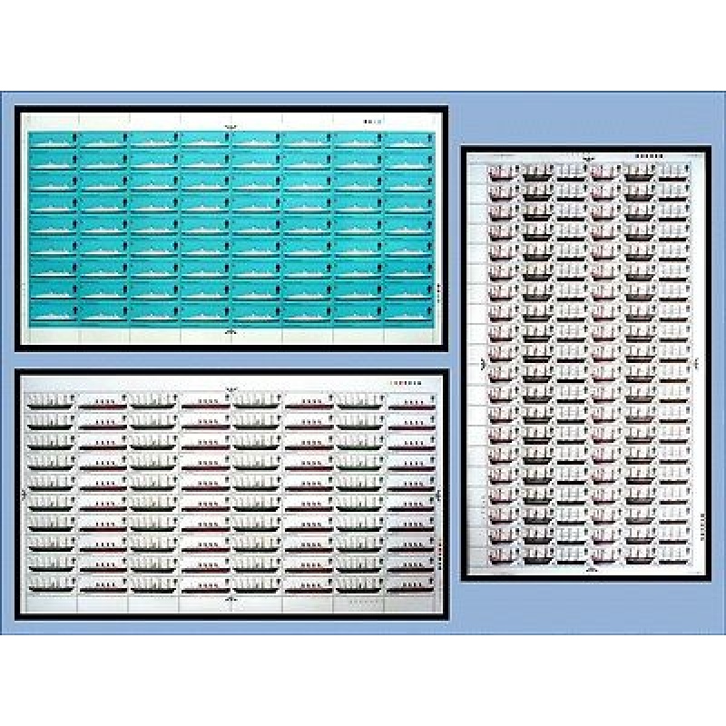 1969 Ships Set FULL SHEETS No dot UNMOUNTED MINT MNH