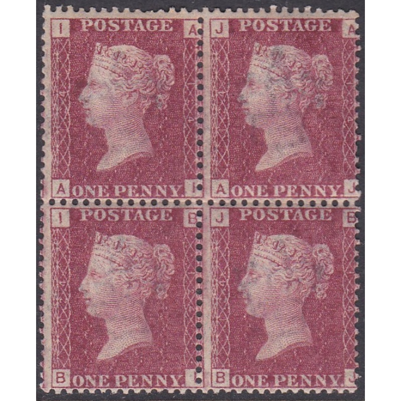 Sg43 1d plate 124 Block of four ALL MOUNTED MINT