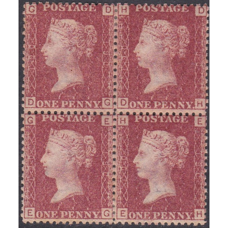 Sg43 1d plate 190 Block of four ALL MOUNTED MINT