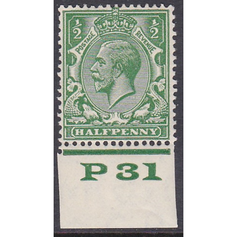 N33(5) d Dp Bright Green Block Cypher P31 imperf UNMOUNTED MINT MNH