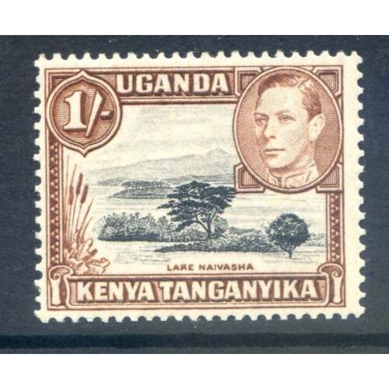 Kenya Uganda  Tanganyika 1 - Black  Brown SG145b Mounted Mint