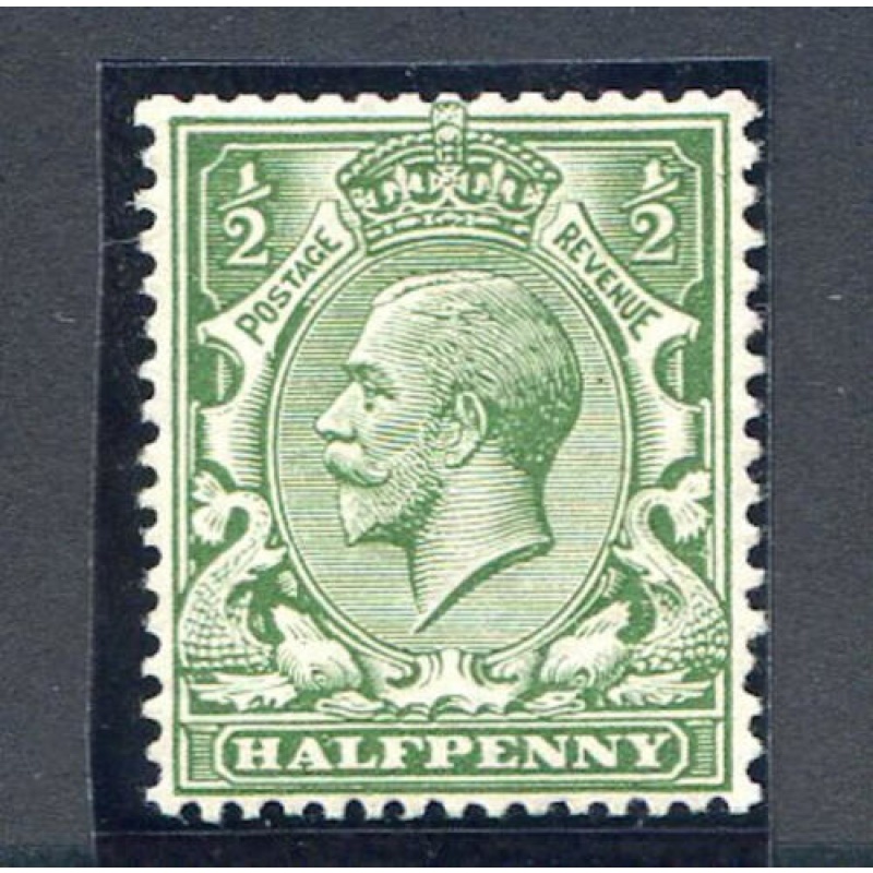 KGV 1 2d Bright Green N14 - Mounted Mint Wmk Inv