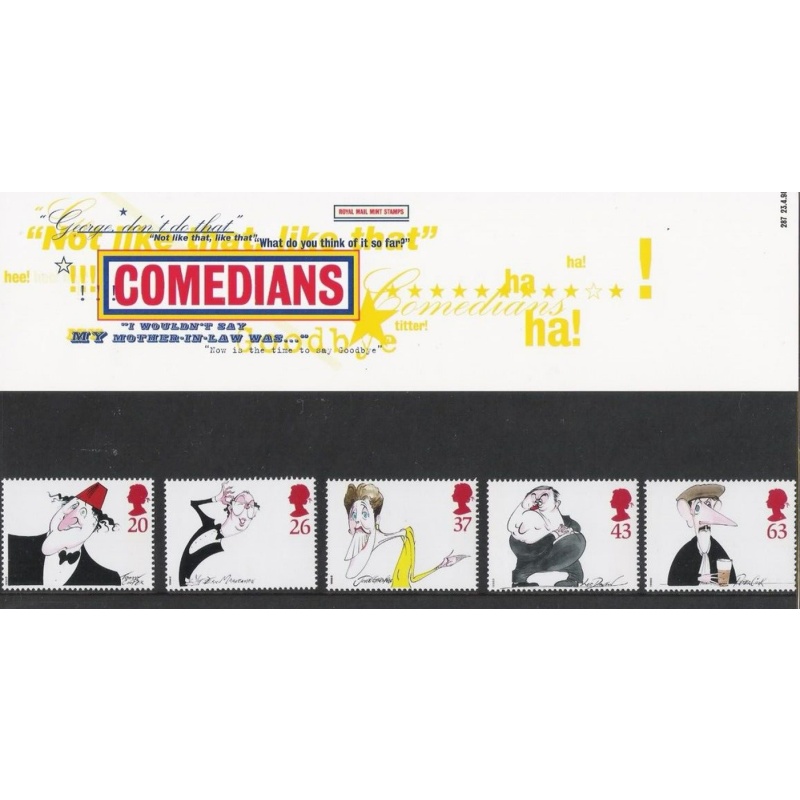 GB 1998 Comedians Presentation pack no. 287 Unmounted Mint