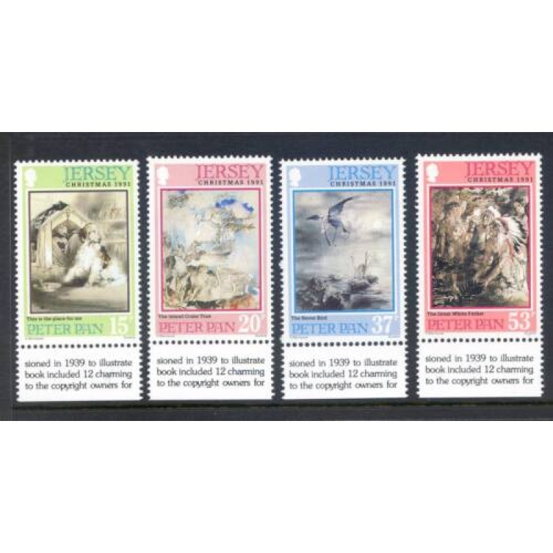 Jersey 1991 Christmas Set SG5564 567 Unmounted mint