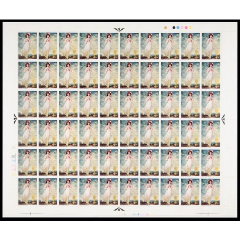 1968 1 - Paintings complete full sheet dot UNMOUNTED MINT