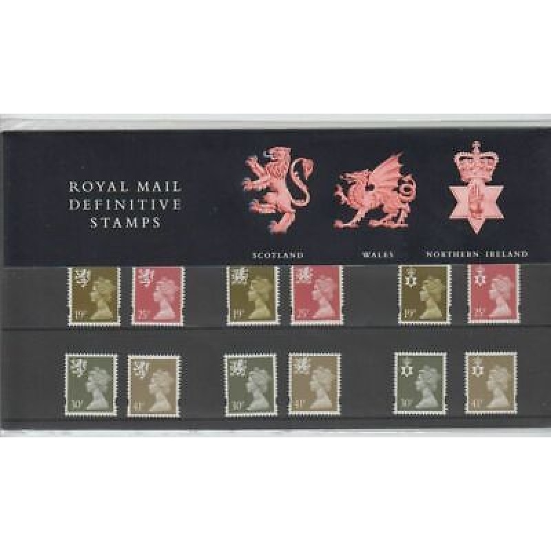 1993 Scotland Wales NI Regional Definitive Pack no.31 Presentation pack