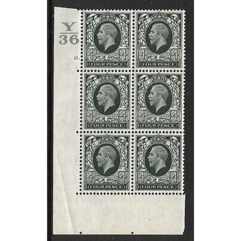 1934 4d Photogravure Control Y36 11 Dot perf type 5 UNMOUNTED MINT MNH