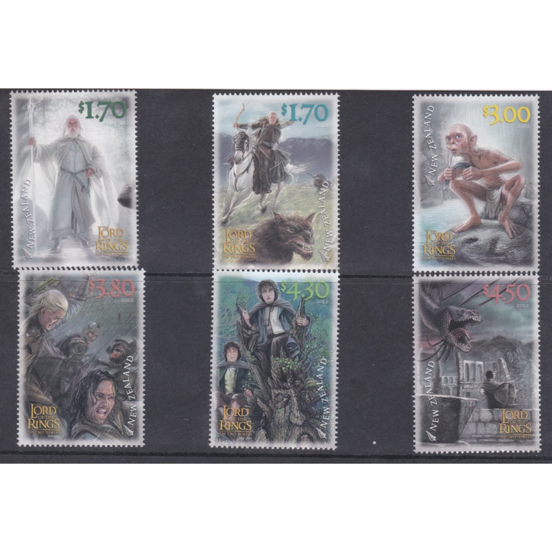 NEW ZEALAND 2022 Lord of The rings set of stamps UNMOUNTED MINT