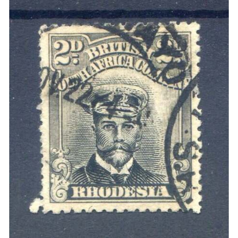 Rhodesia 2d Black  Sepia SG258 Fine Used