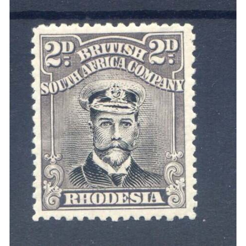 Rhodesia 2d Black  Grey Purple SG291 Mounted Mint