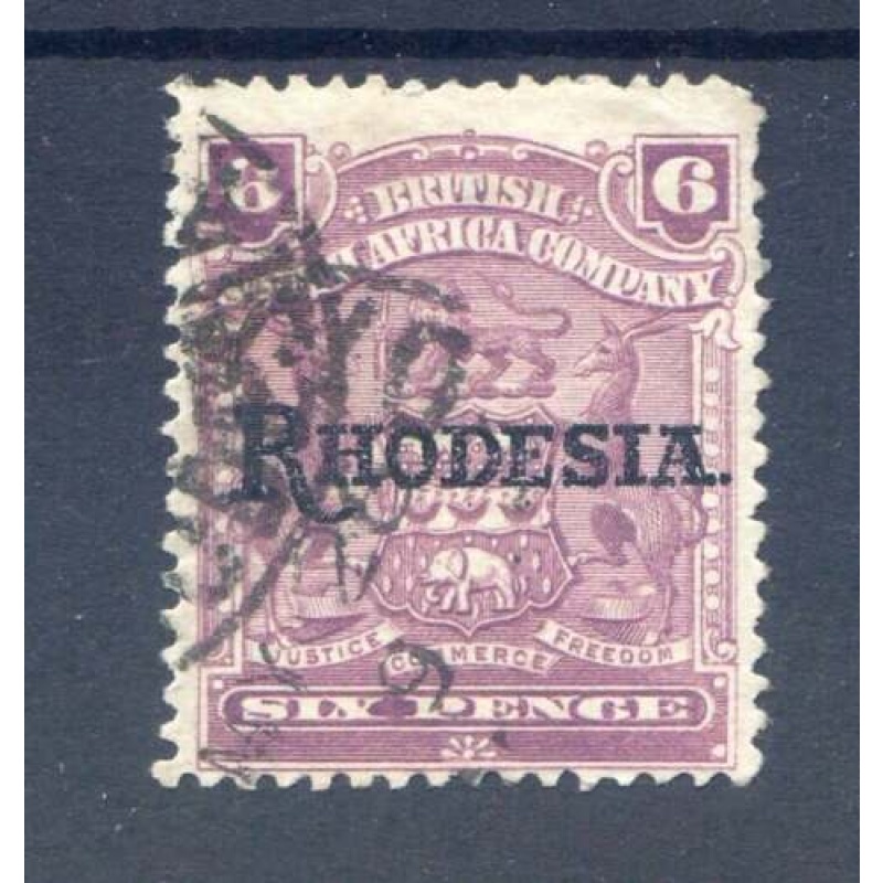 Rhodesia 6d Dull Purple SG106c Good Used