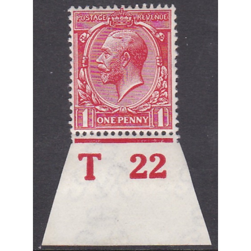 N16(12) 1d Bright Carmine Red Royal Cypher T22 UNMOUNTED MINT MNH