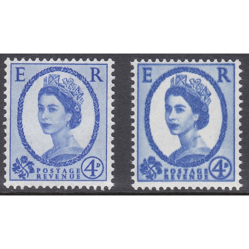 S85b 4d Wilding Multi-crown Double Impression Single Stamp UNMOUNTED MINT