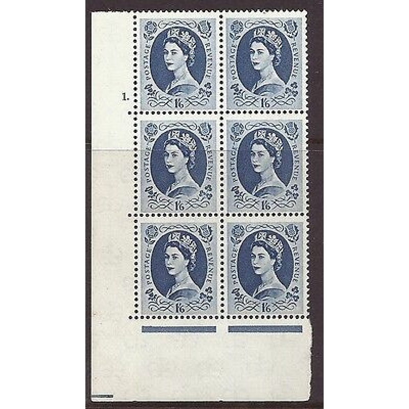 S153a Variety 1 6 Multi Crowns White cyl 1 Dot perf type A(E I) UNMOUNTED MINT