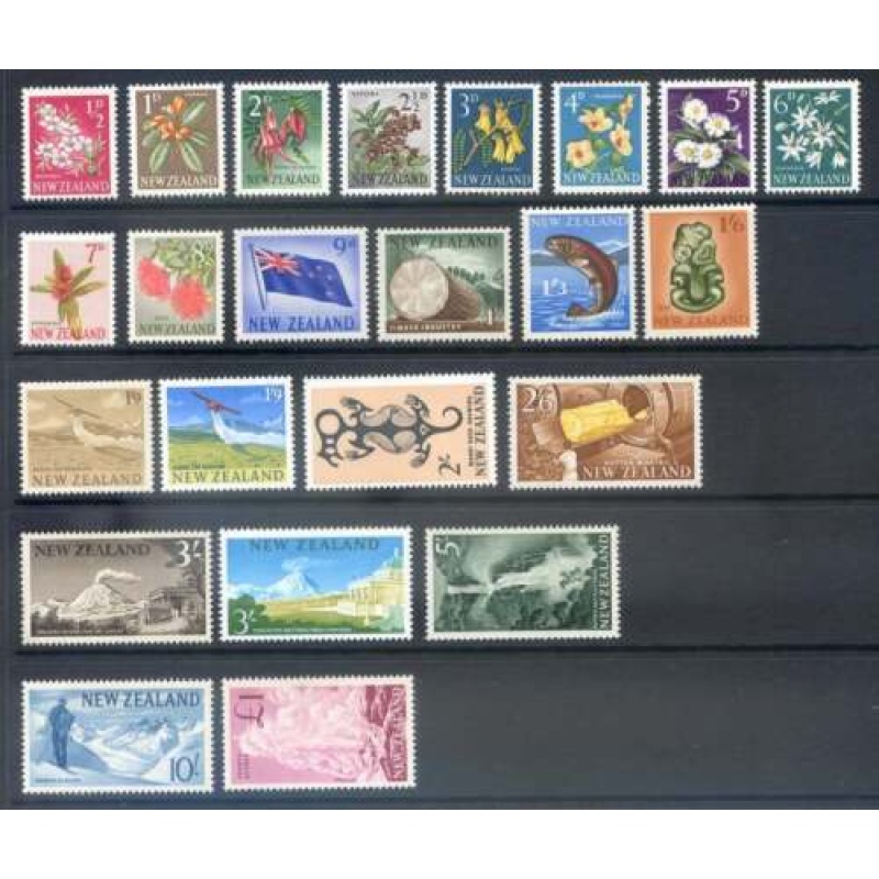 New Zealand 1960 Set SG781 802 Mounted Mint