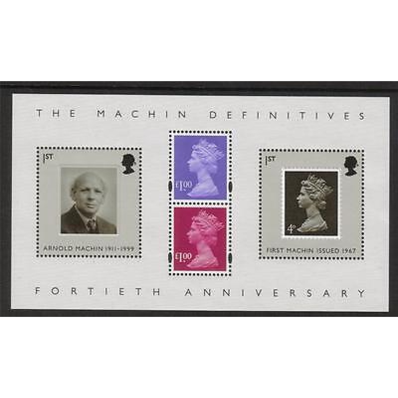 MS2743 2007 40th Anniversary Machin miniature sheet UNMOUNTED MINT MNH