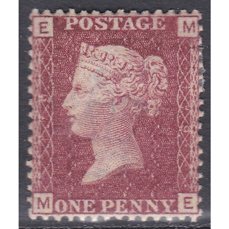 1858 Sg 43 1d Penny Red plate 179 Lettered M-E MOUNTED MINT