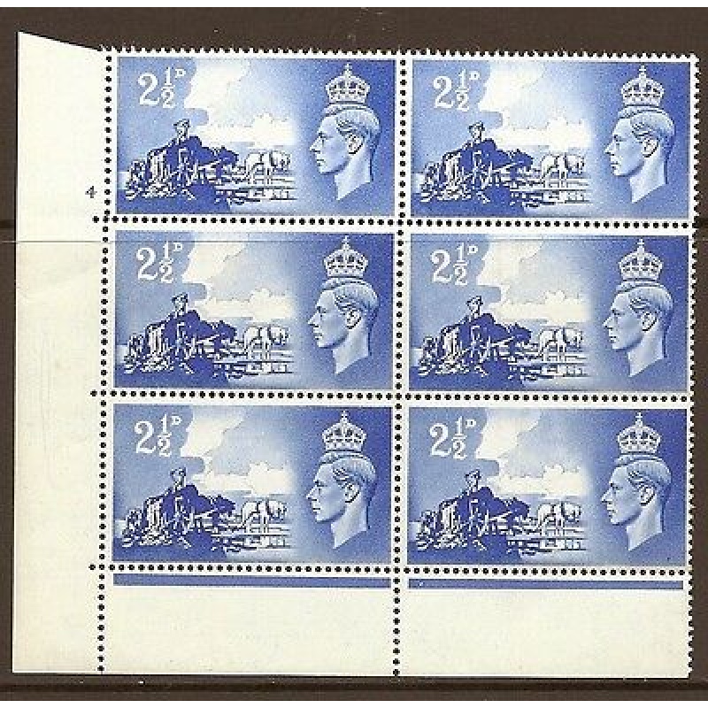 Sg C2 1948 Channel Islands Cylinder 4 No Dot perf type 6B(E P) UNMOUNTED MINT