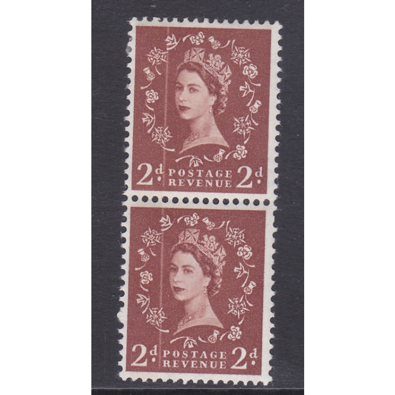 Sg573 S40 2d Wilding Multi Crown Pair w  dr blade flaw UNMOUNTED MINT