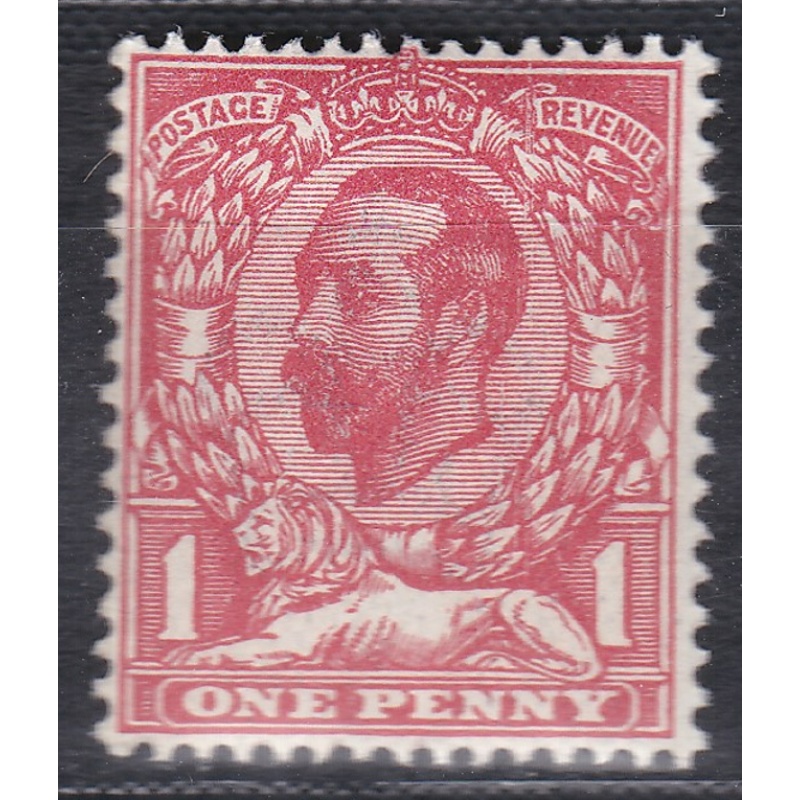 N7(2) 1d Pale Carmine Red Downey head Single stamp  UNMOUNTED MINT MNH