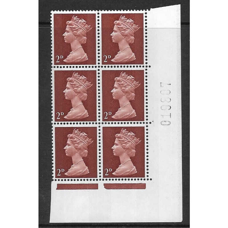 2d Pre-Decimal machin with PH1 LH margin UNMOUNTED MINT MNH