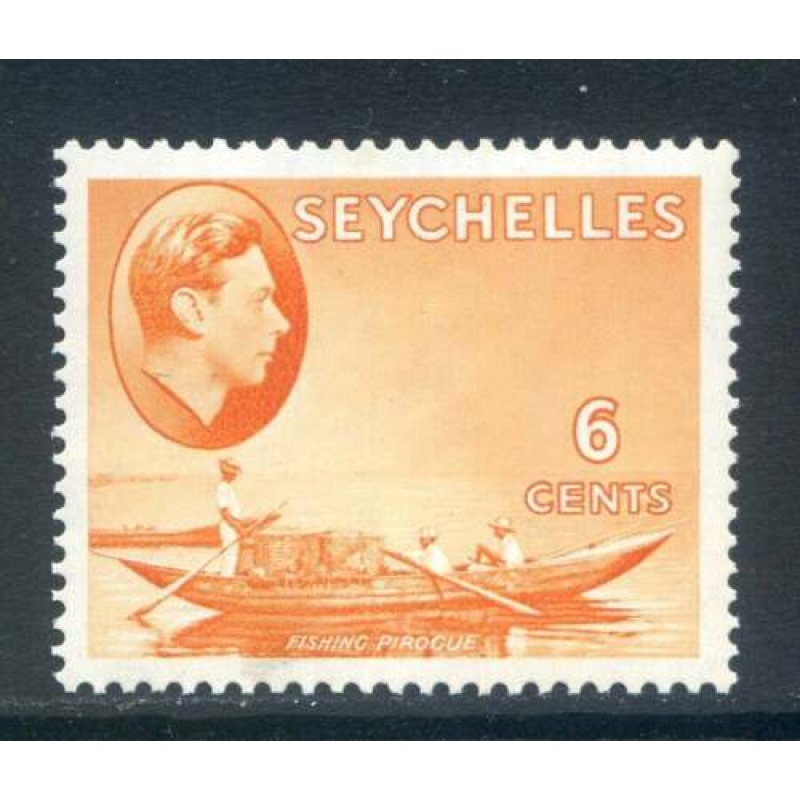 Seychelles 6c Orange SG137 Mounted Mint