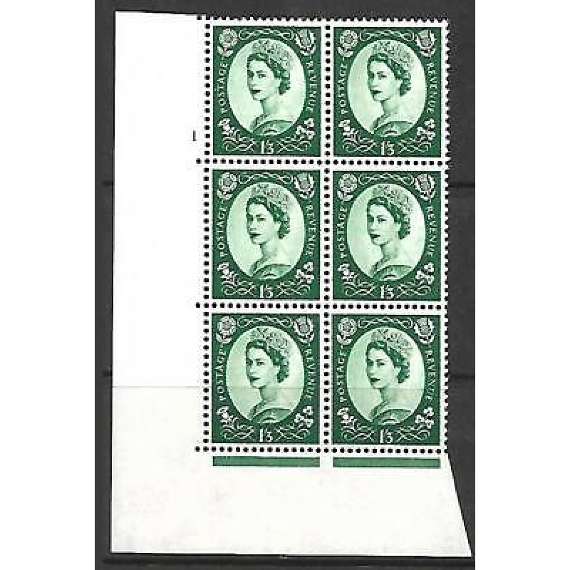 1 3 Wilding Multi Crown on White Cyl 1 No Dot perf A(E I) UNMOUNTED MINT