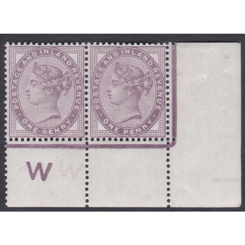 1d lilac control W perf pair with jubilee line MOUNTED MINT