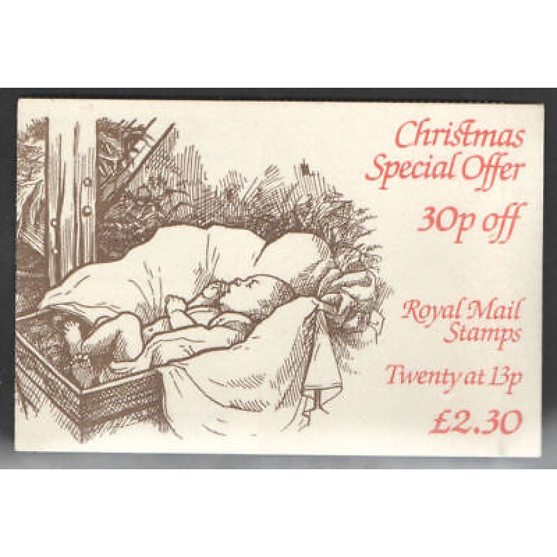 GB Folded Booklet FX7 1984 Chirstmas Folded booklet Complete - cyl B2A-B2E