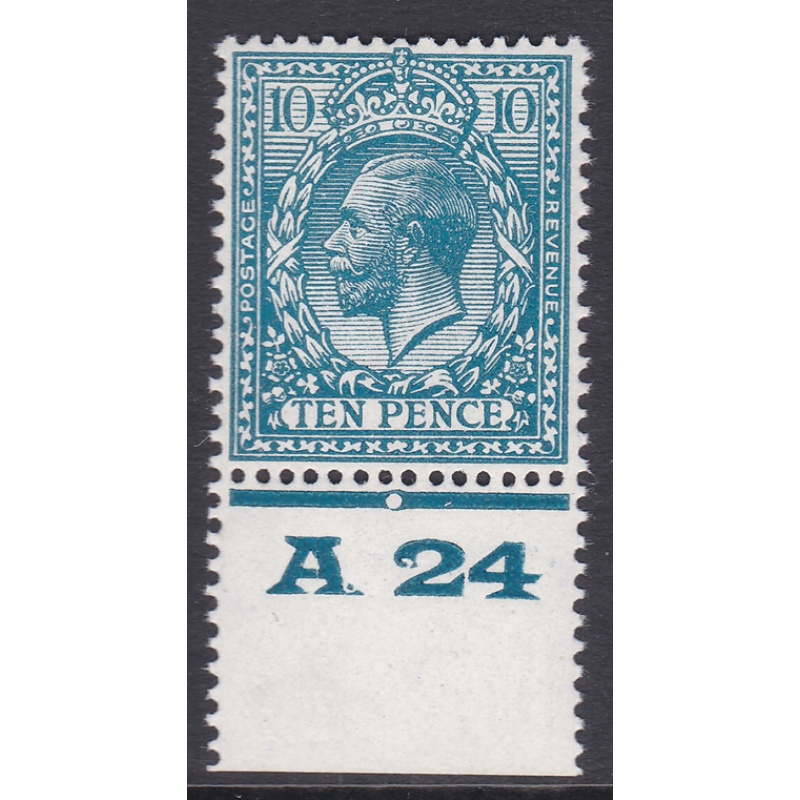 N44(2) 10d Deep Greenish Blue Block Cypher A24(p) UNMOUNTED MINT MNH