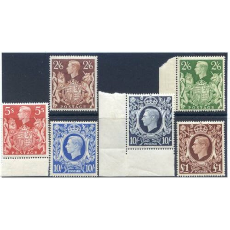 KGV1 1939 High Values Set Lightly Mounted Mint