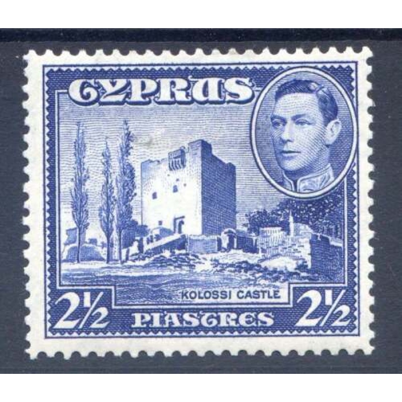 Cyprus 2 1 2pi Ultramarine SG156 Mounted Mint