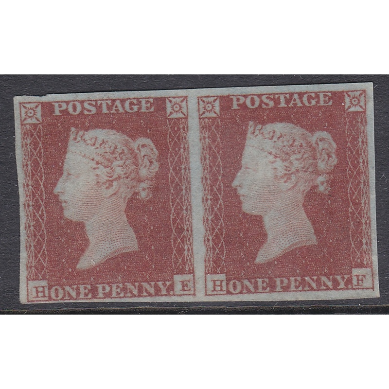 SG BS91 1d Red-Brown Plate 109 4 Margin HE-HF Unmounted Mint With MW Cert