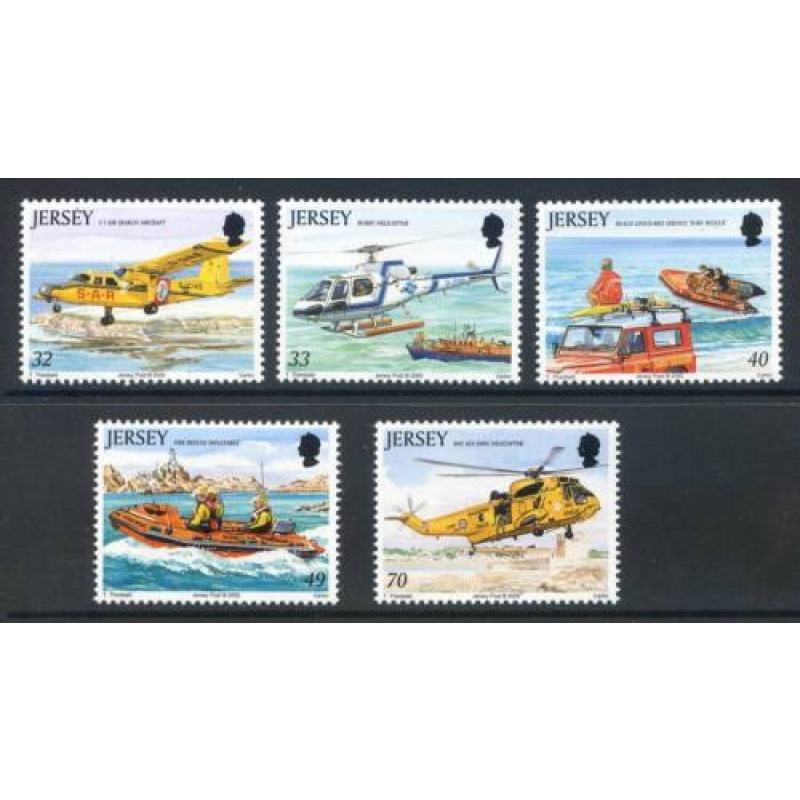 Jersey 2005 Rescue Craft Set SG1185 1189 Unmounted Mint