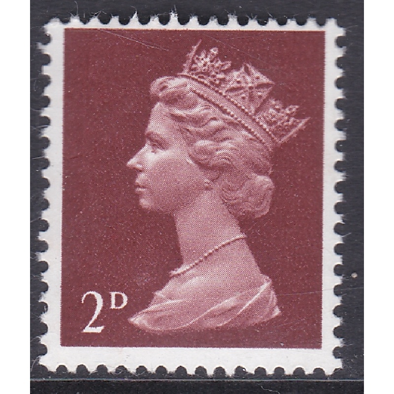 Sg 726a 2d Type I Pre-decimal Machin with Phos Omitted - UNMOUNTED MINT