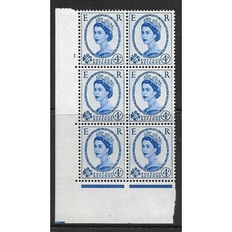 4d Wilding Edward Wmk Cylinder 1 Dot perf type A(E I) UNMOUNTED MINT