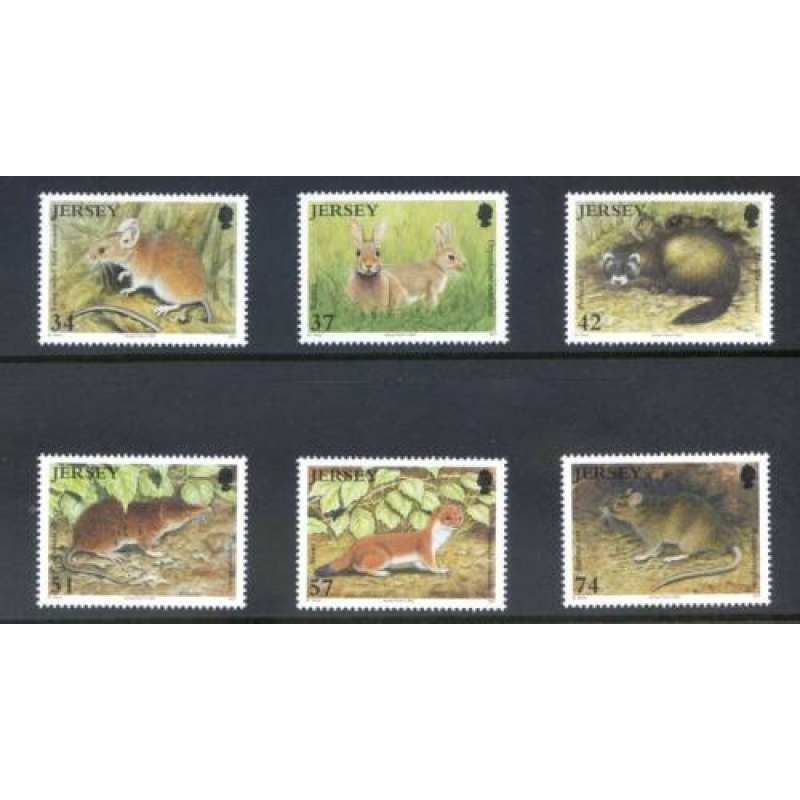 Jersey SG1304 9 Nature Set Unmounted Mint