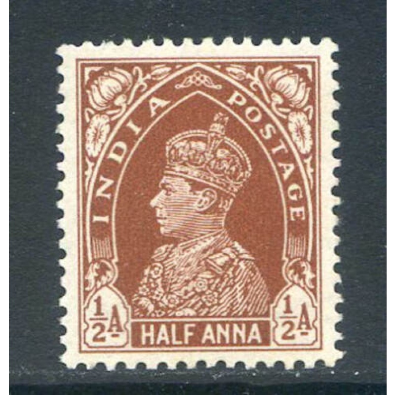 India 1 2a Red Brown SG248 Mounted Mint