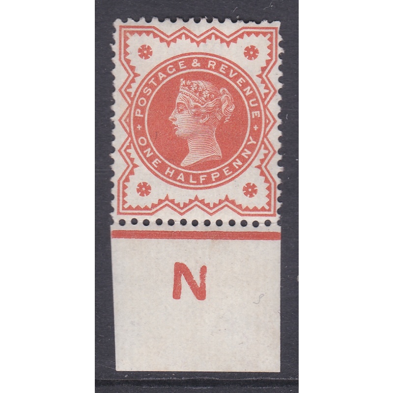 d Vermilion Jubilee control N imperf single MOUNTED MINT