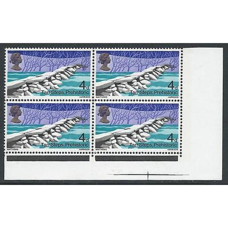 SG 763c 1968 Bridges 4d - Listed Flaw - O Retouch - MNH