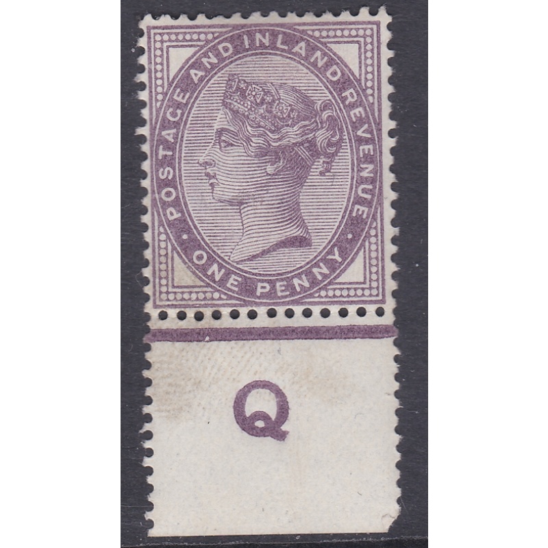 1d lilac control Q perf single MOUNTED MINT