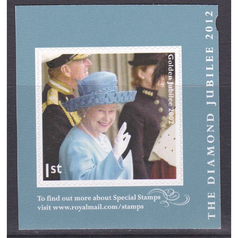 PM33 2012 Sg3327 Queen Elizabeth 1st class stamp out of booklet  self adhesive R